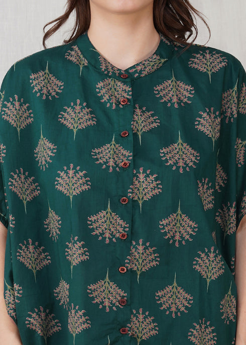 Women's Co-ord Green tree